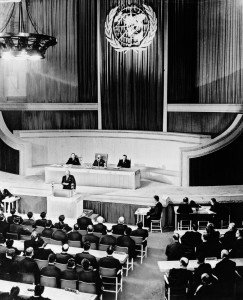 UNGA opening session in London, January 1946.